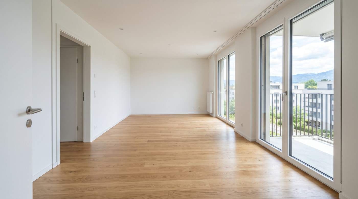 Feingereinigter Neubau in Zürich vor der Übergabe